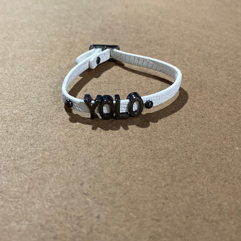 Slim Yolo Wording Bracelet